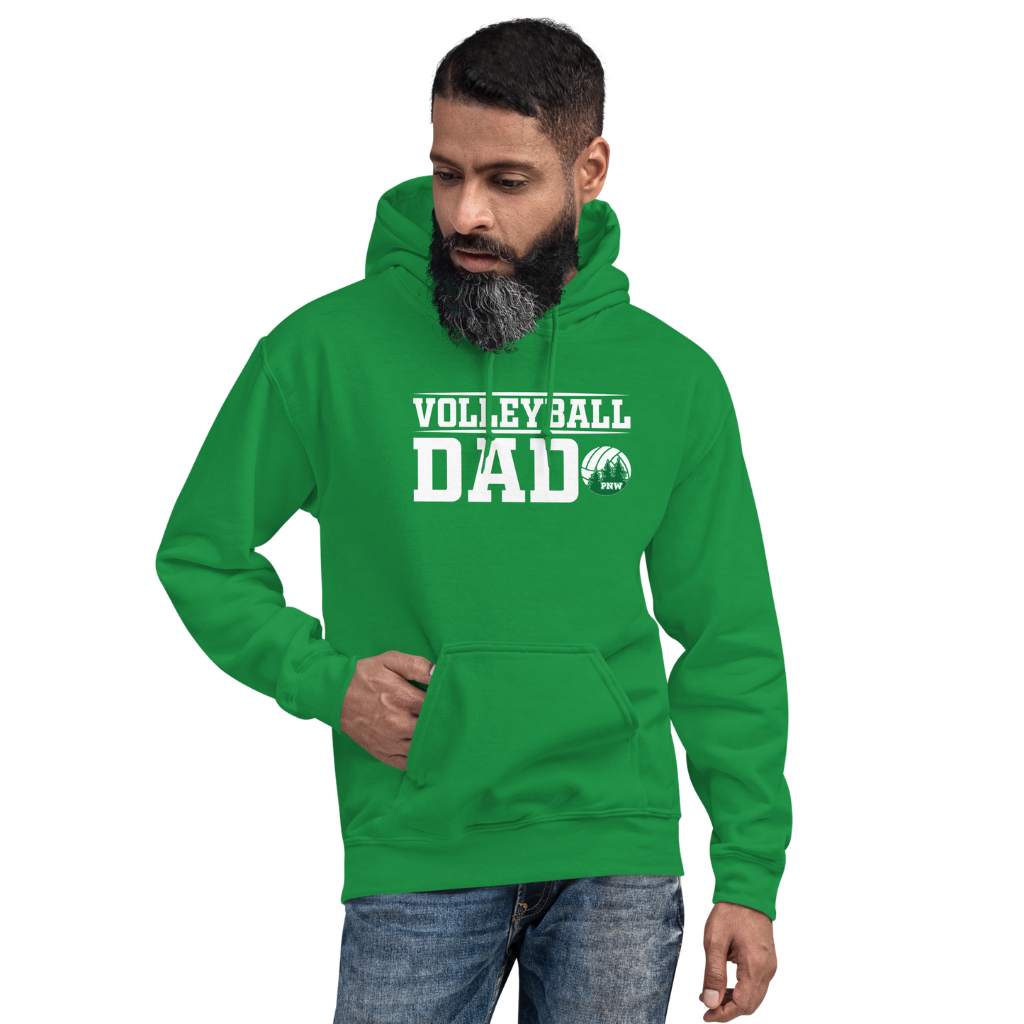 PNW Volleyball Fan Gear - Volleyball DAD Design 2 - Tee/Sweatshirt/Hoodie