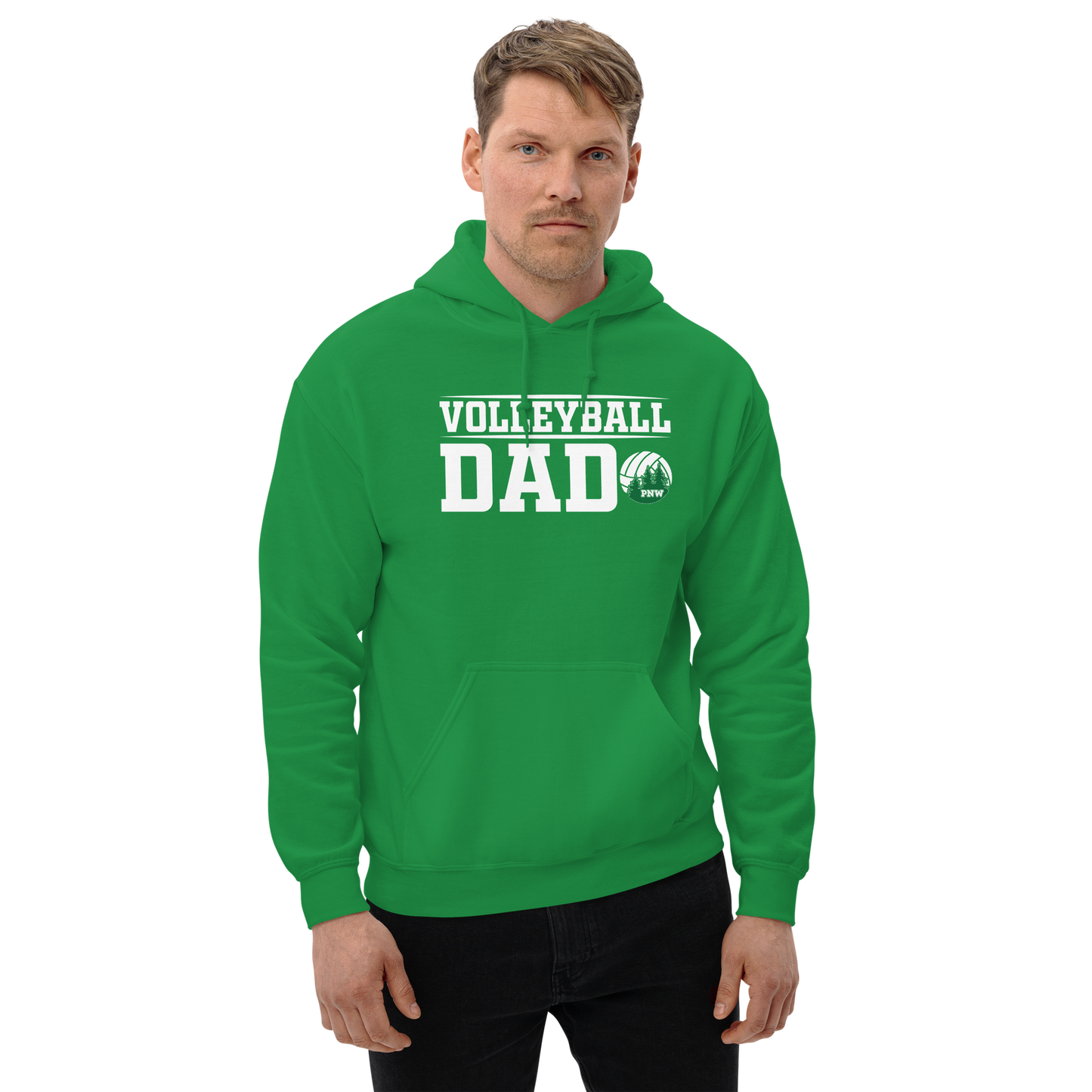 PNW Volleyball Fan Gear - Volleyball DAD Design 2 - Tee/Sweatshirt/Hoodie