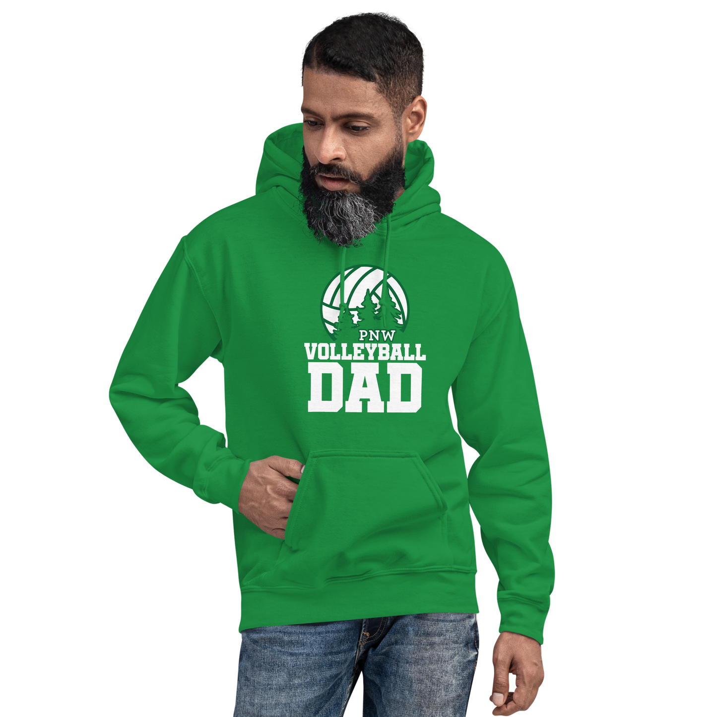 PNW Volleyball Fan Gear - Volleyball DAD Design 3 - Tee/Sweatshirt/Hoodie