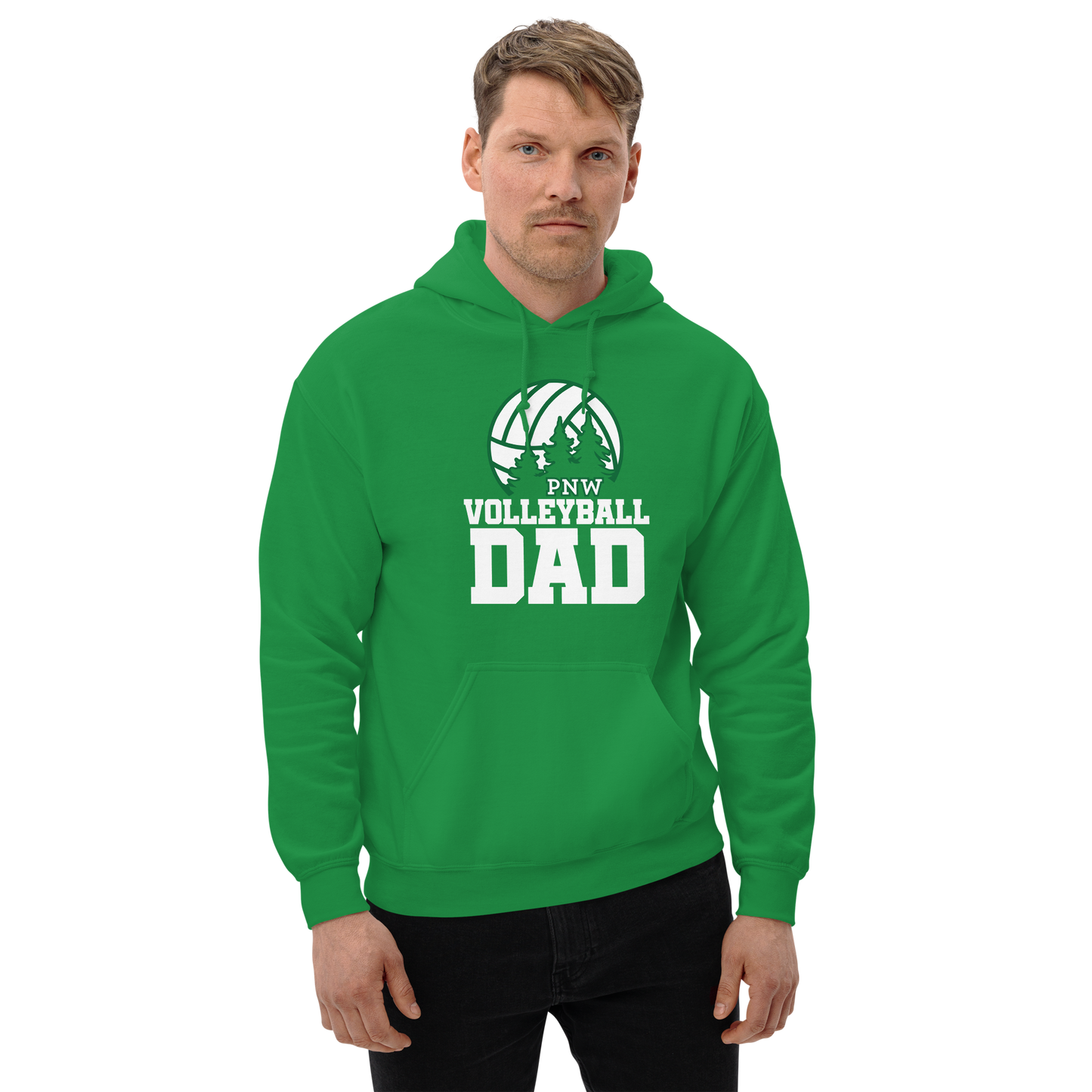 PNW Volleyball Fan Gear - Volleyball DAD Design 3 - Tee/Sweatshirt/Hoodie