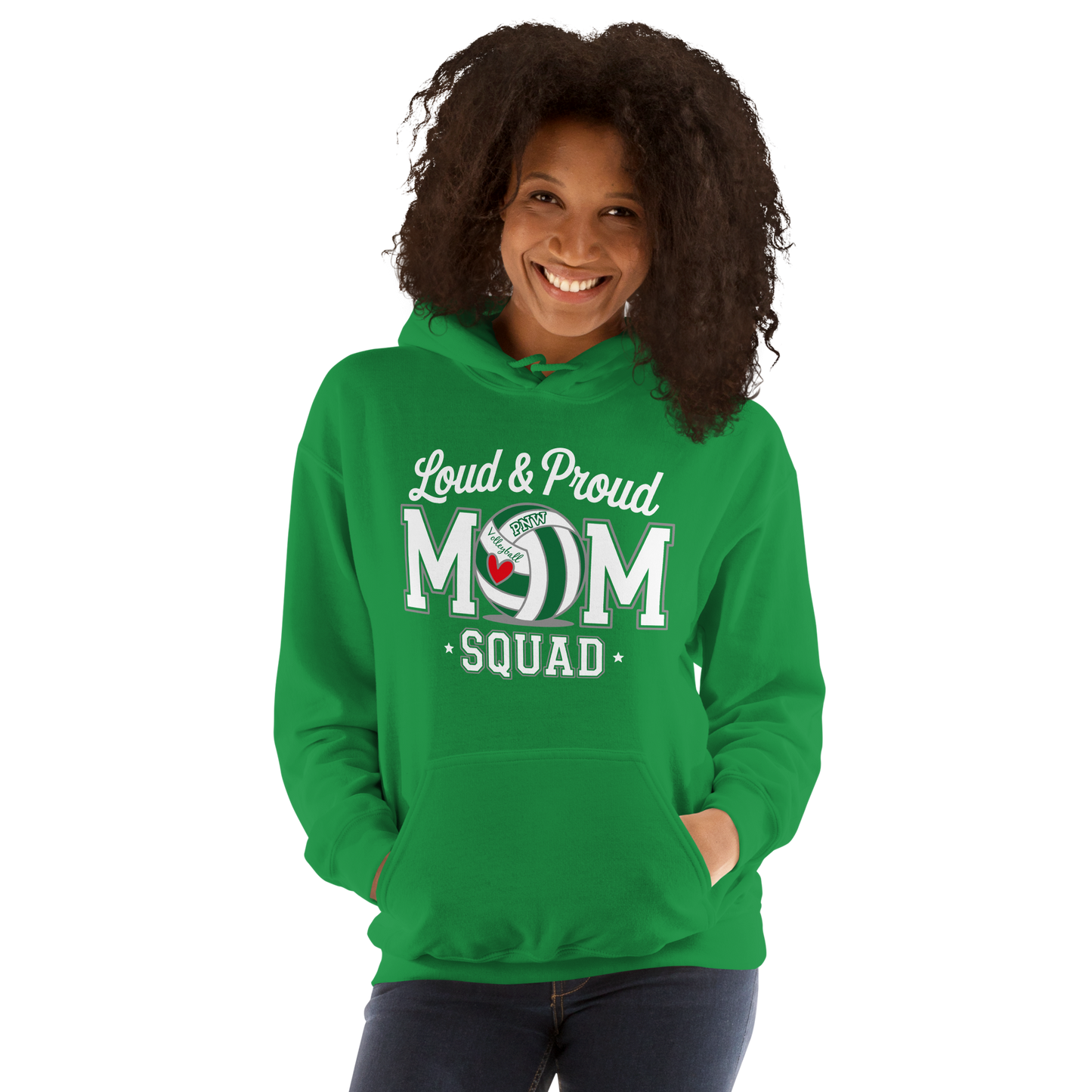 PNW Volleyball Fan Gear - Volleyball MOM Squad - Tee/Sweatshirt/Hoodie