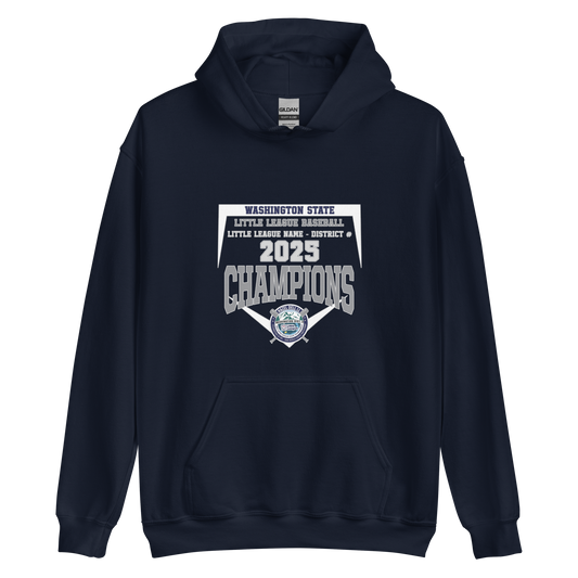 Champions Hoodie - Washington State Little League 2025 Tournament Hoodie