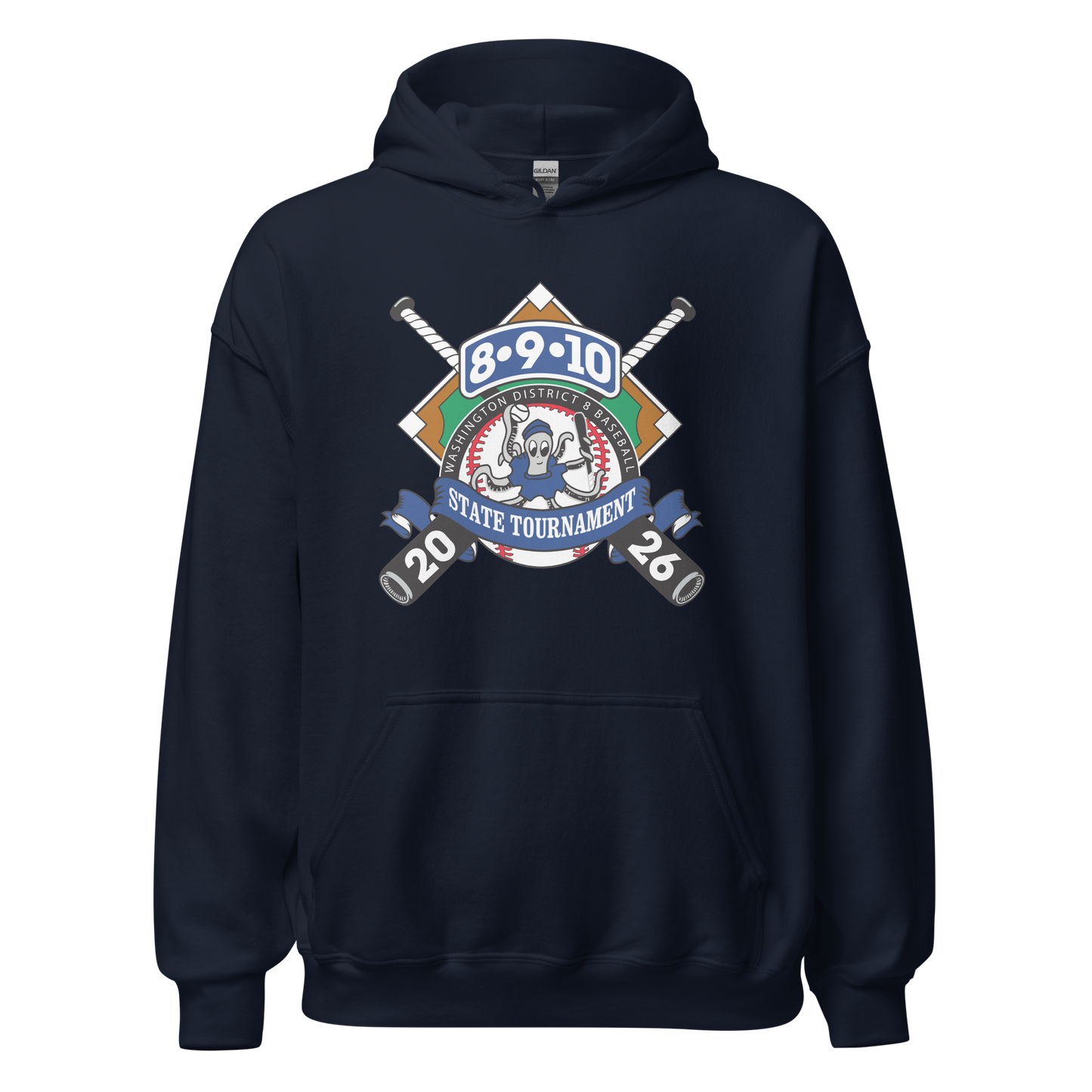 2026 Washington State 8-9-10 Baseball Tournament Core Blend Hoodie