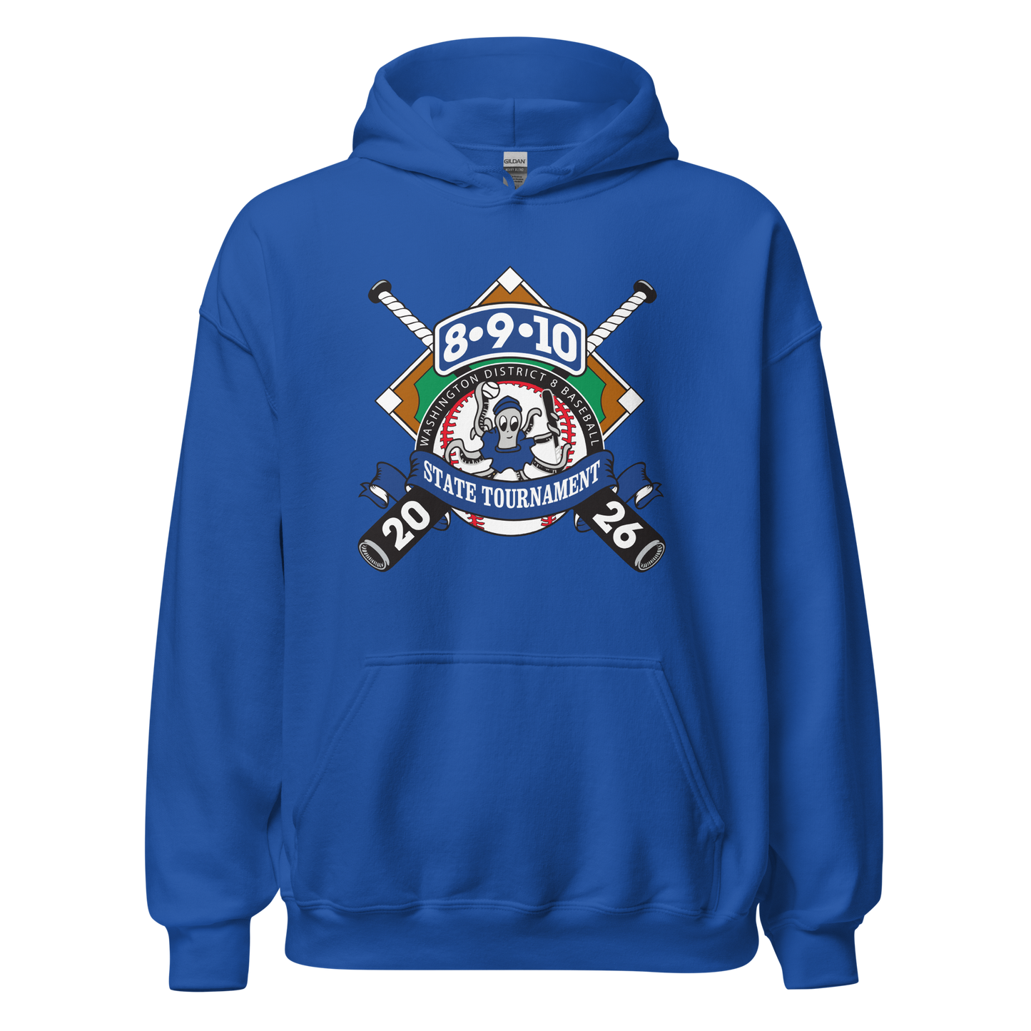 2026 Washington State 8-9-10 Baseball Tournament Core Blend Hoodie