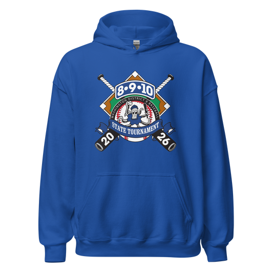2026 Washington State 8-9-10 Baseball Tournament Core Blend Hoodie