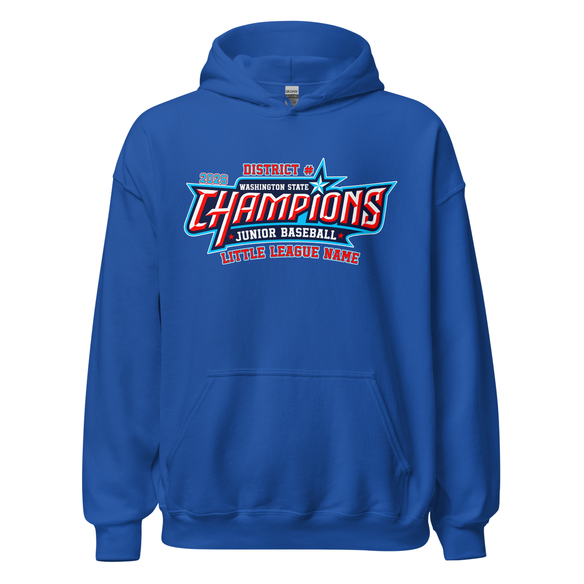 2026 Washington State Junior Baseball CHAMPIONS Core Blend Hoodie