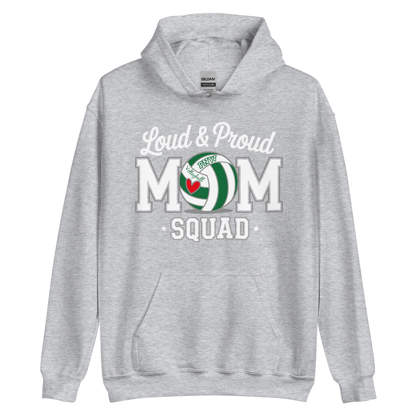 PNW Volleyball Fan Gear - Volleyball MOM Squad - Tee/Sweatshirt/Hoodie
