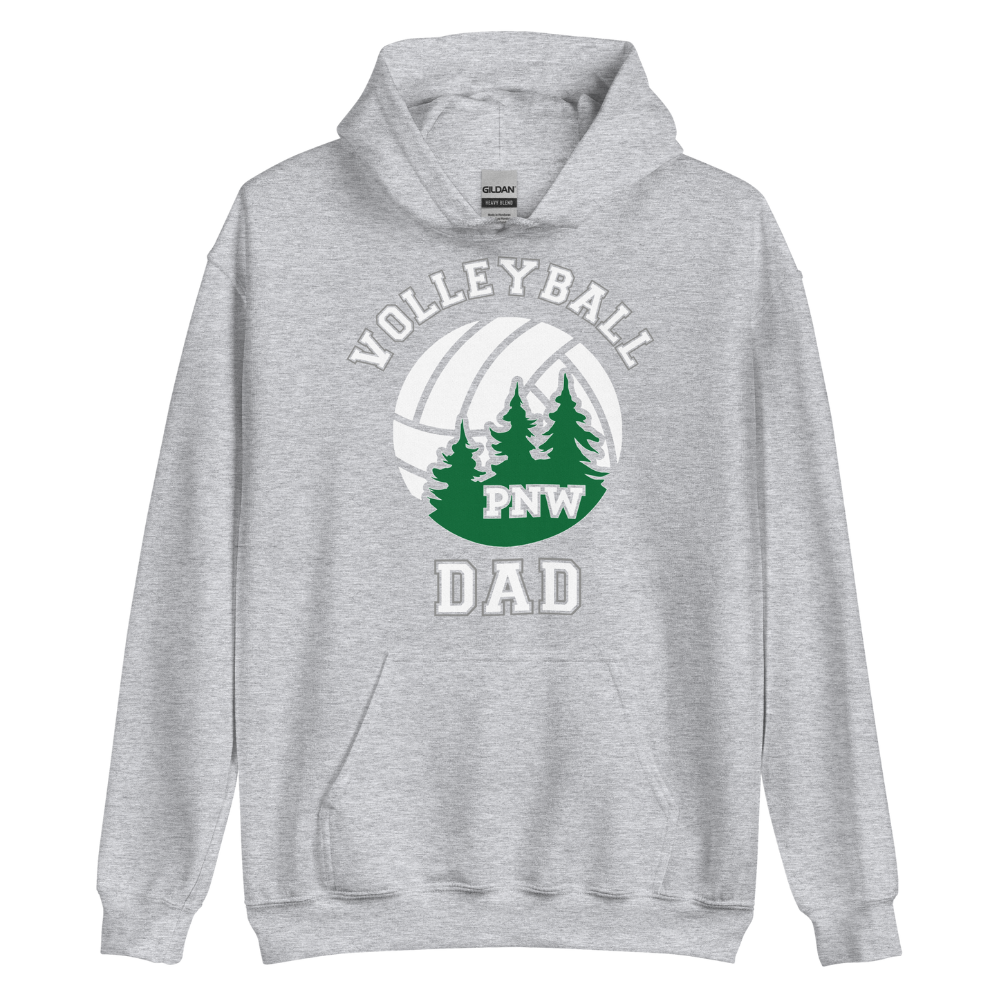 PNW Volleyball Fan Gear - Volleyball DAD Design 1 - Tee/Sweatshirt/Hoodie