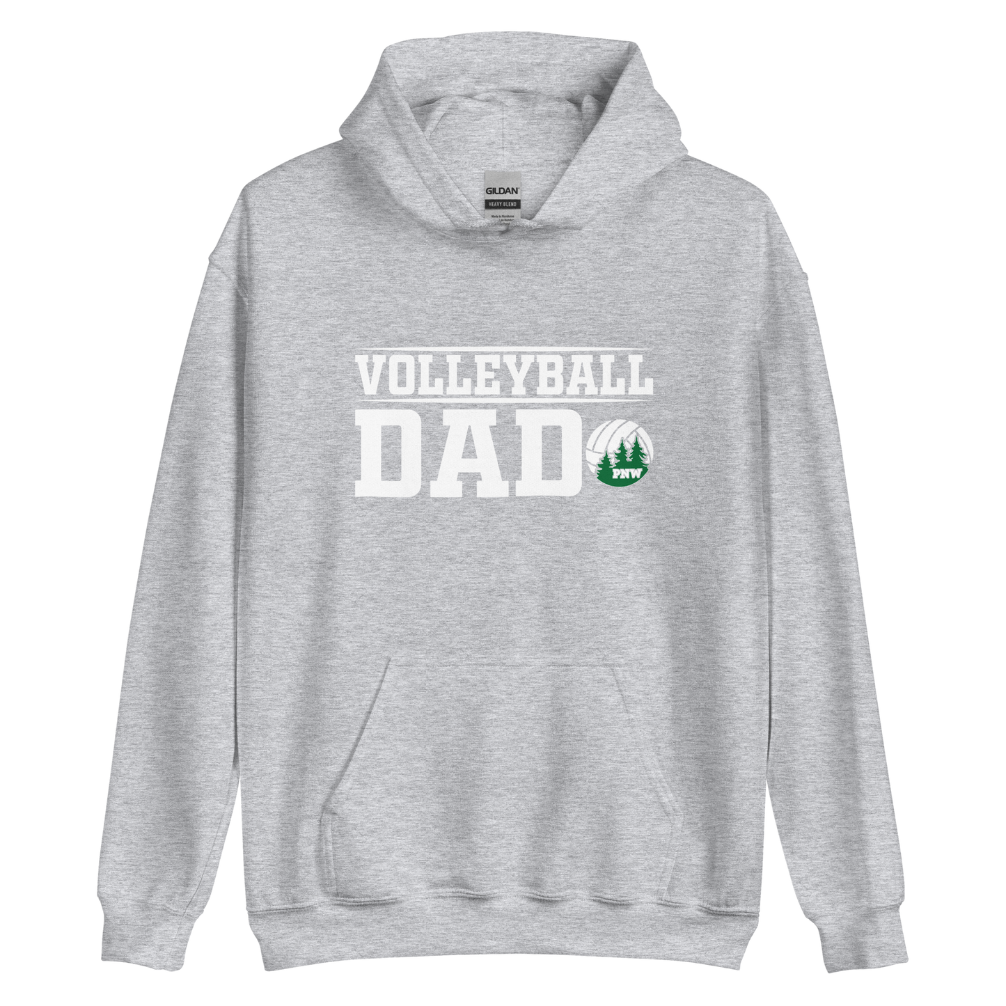 PNW Volleyball Fan Gear - Volleyball DAD Design 2 - Tee/Sweatshirt/Hoodie