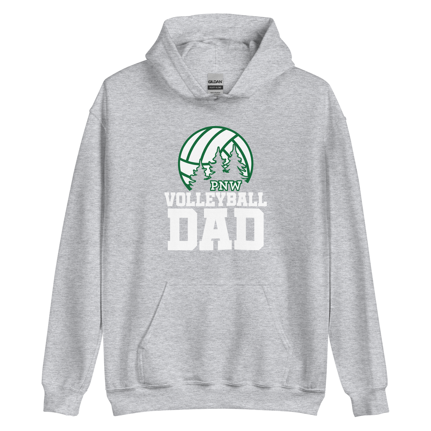 PNW Volleyball Fan Gear - Volleyball DAD Design 3 - Tee/Sweatshirt/Hoodie