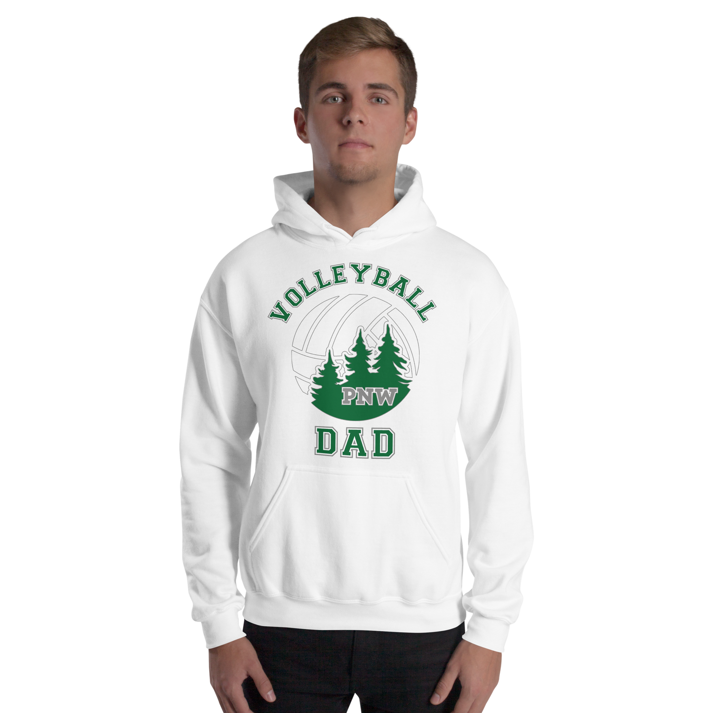 PNW Volleyball Fan Gear - Volleyball DAD Design 1 - Tee/Sweatshirt/Hoodie
