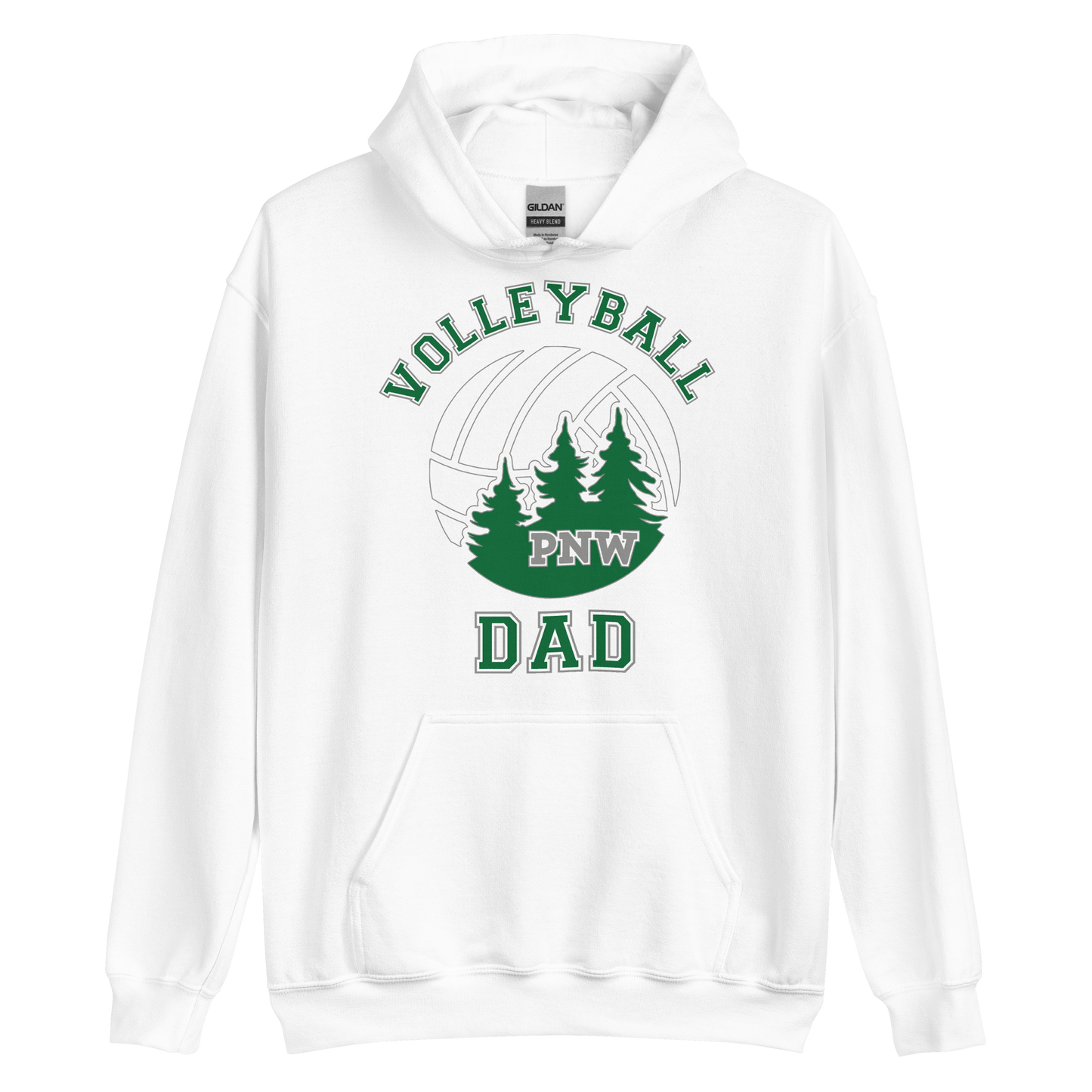 PNW Volleyball Fan Gear - Volleyball DAD Design 1 - Tee/Sweatshirt/Hoodie