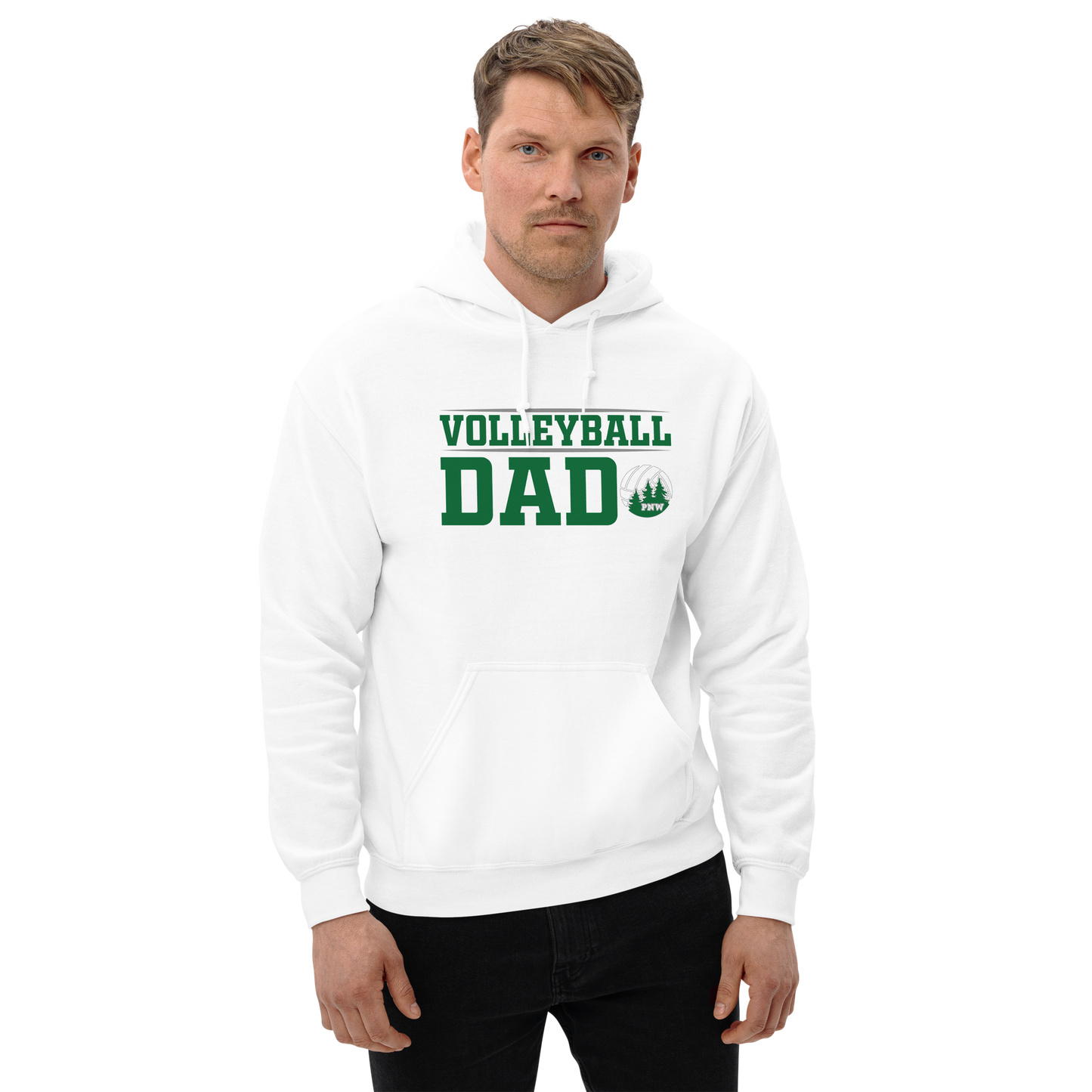 PNW Volleyball Fan Gear - Volleyball DAD Design 2 - Tee/Sweatshirt/Hoodie