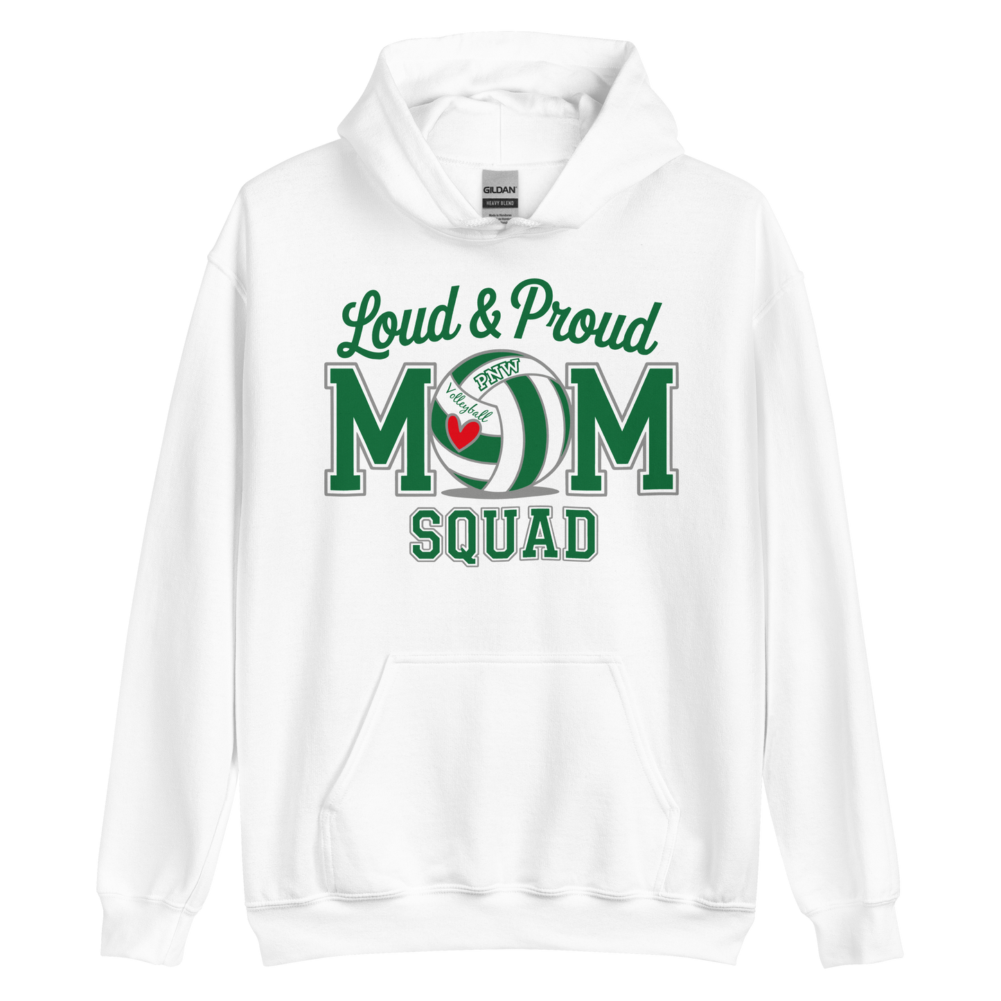 PNW Volleyball Fan Gear - Volleyball MOM Squad - Tee/Sweatshirt/Hoodie