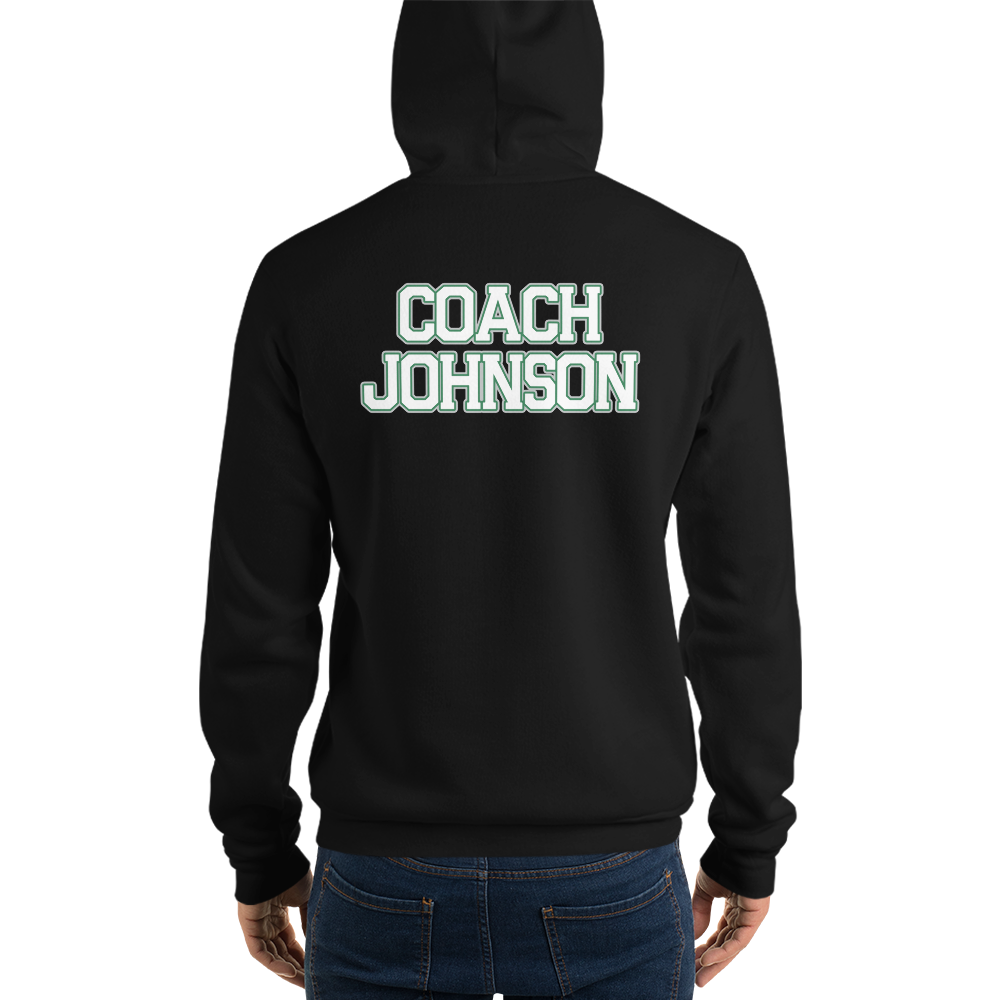 PNW Volleyball - Custom Coaches Gear Hoodie - Black - Unisex Sponge Fleece Hoodie Logo 1