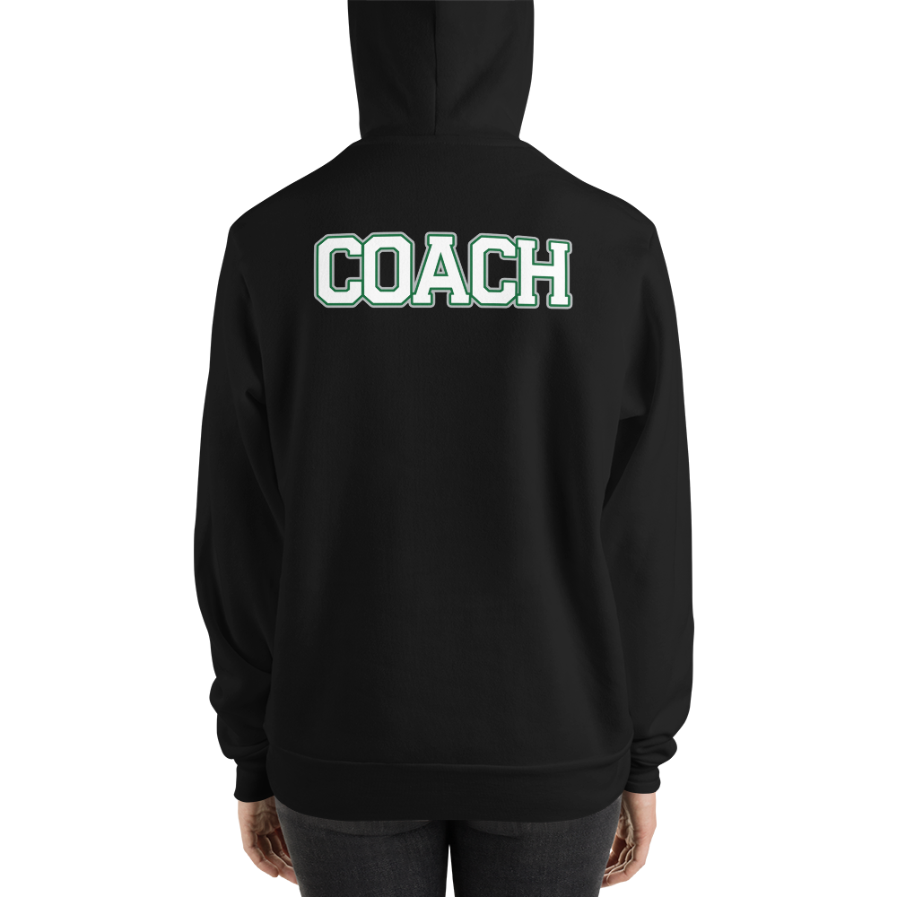 PNW Volleyball - Custom Coaches Gear Hoodie - Black - Unisex Sponge Fleece Hoodie Logo 1