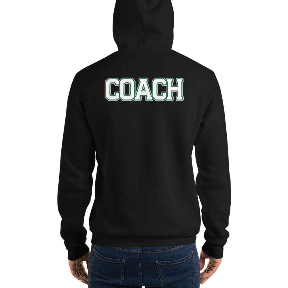 PNW Volleyball - Custom Coaches Gear Hoodie - Black - Unisex Sponge Fleece Hoodie Logo 1