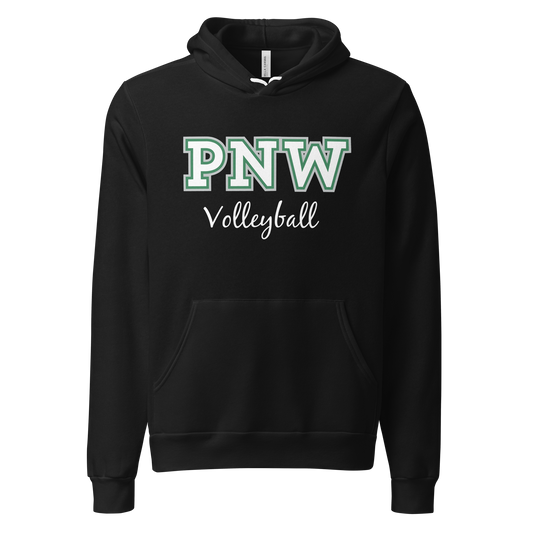PNW Volleyball - Custom Coaches Gear Hoodie - Black - Unisex Sponge Fleece Hoodie Logo 2