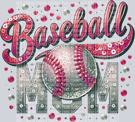 Baseball Mom 2 Maroon