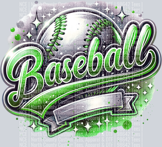 Baseball Blank 4 Green