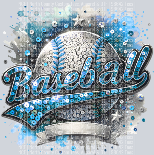 Baseball Blank 1 Lt Blue