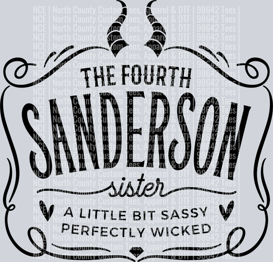 The Fourth Sanderson Sister Jack D Style -Black
