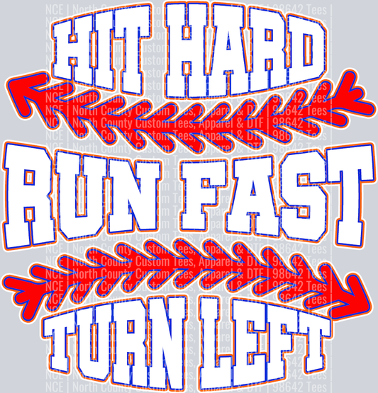 Baseball Hit Hard Run Fast Turn Left -08