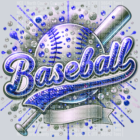Baseball Blank 3 Blue