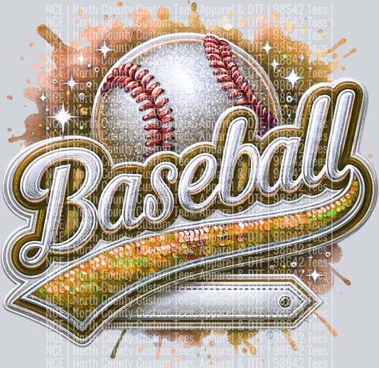 Baseball Blank 2 Orange