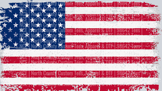 Grunge-USA-Flag.-Vintage-American-Flag