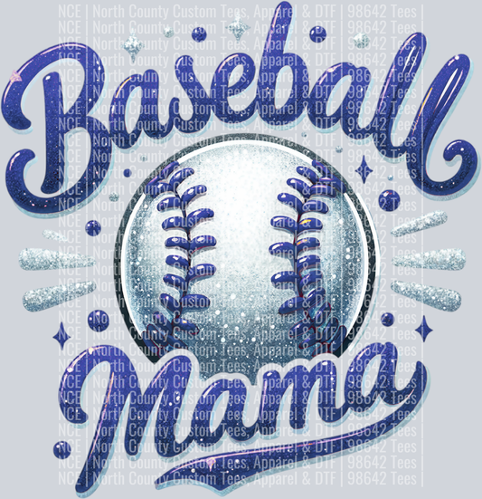 Baseball Mama 1 Navy Blue
