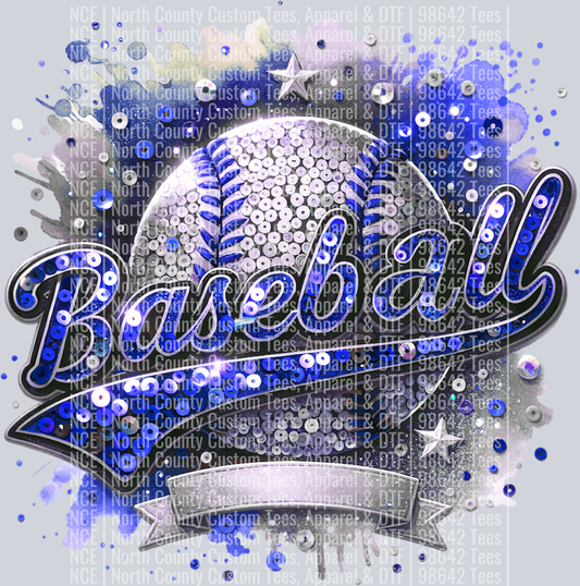 Baseball Blank 1 Blue