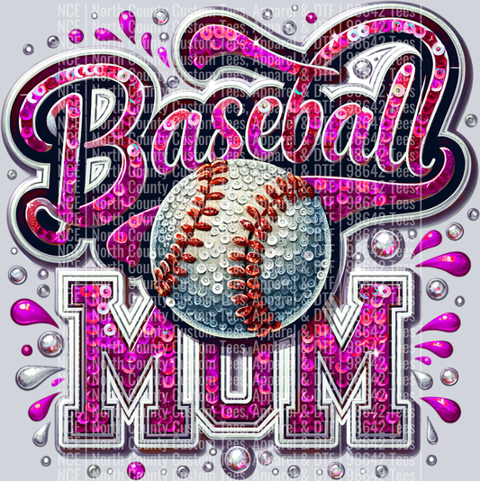 Baseball Mom 1 Pink