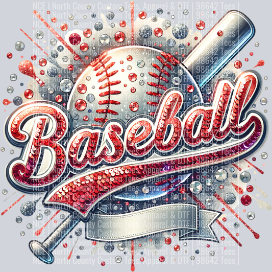 Baseball Blank 3 Red