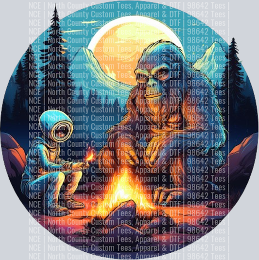 Bigfoot and Alien Camping Fire (29)