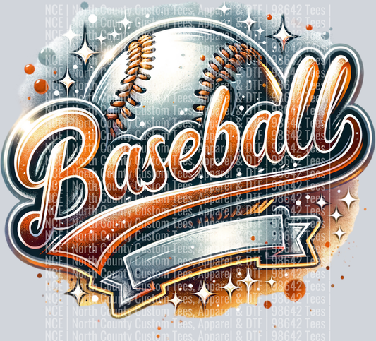 Baseball Blank 4 Orange