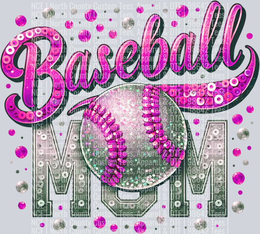 Baseball Mom 2 Pink