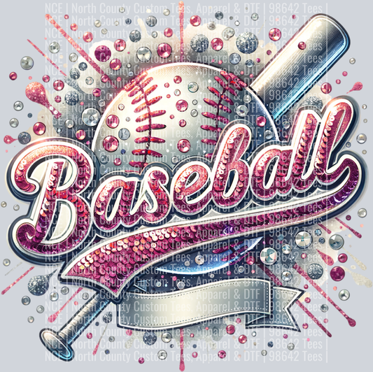 Baseball Blank 3 Maroon