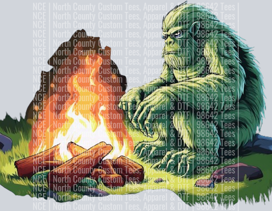 Bigfoot and Alien Camping Fire (13)