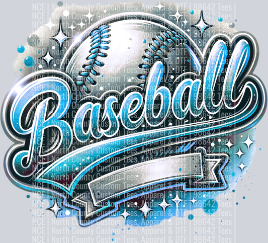 Baseball Blank 4 Lt Blue