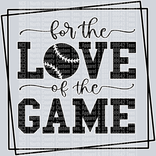 for the love of the gameBL-WH