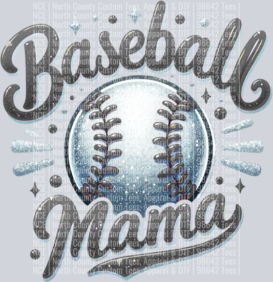 Baseball Mama 1 Gray