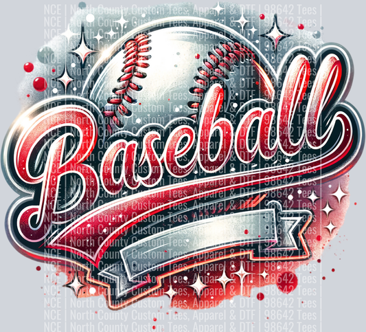 Baseball Blank 4 Red