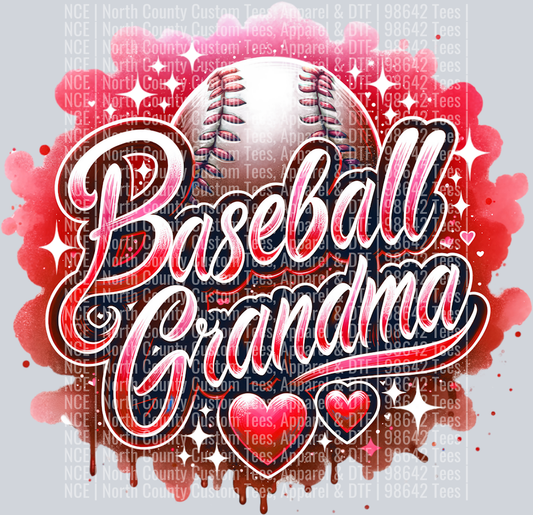 Baseball Grandma 2 Red