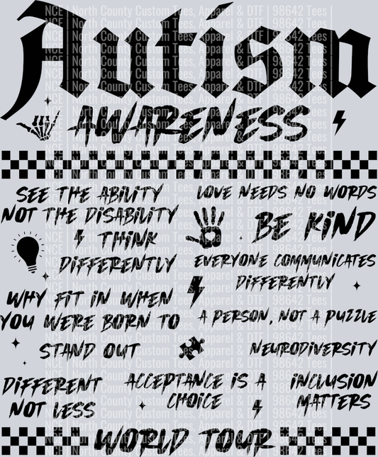 Autism World Tour Back
