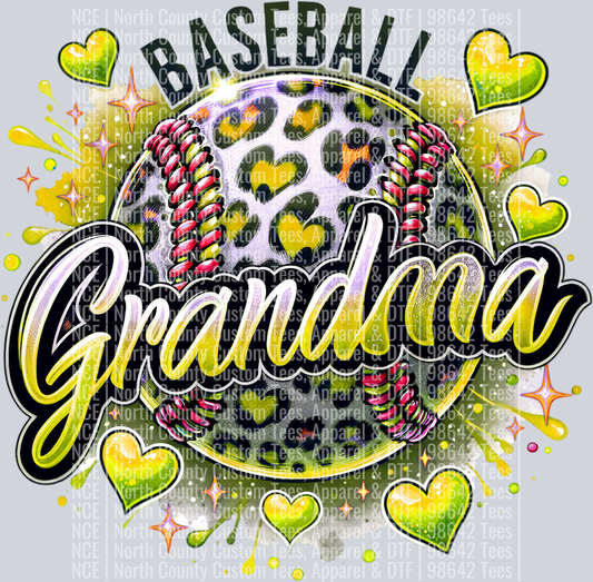 Baseball Grandma 1 Gold
