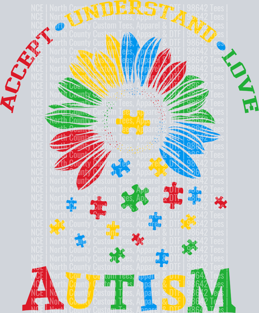 Accept Understand Love Flower