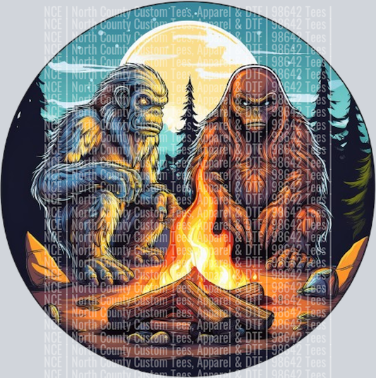 Bigfoot and Alien Camping Fire (31)
