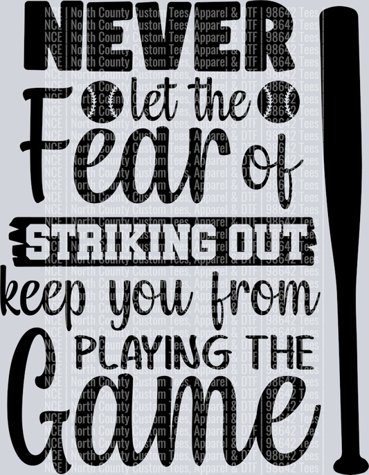 Baseball Never Fear Strikeout-92