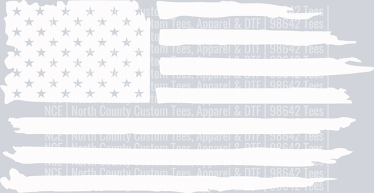 American Distressed Flag WH